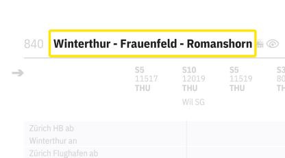 Streckenbezeichnung 