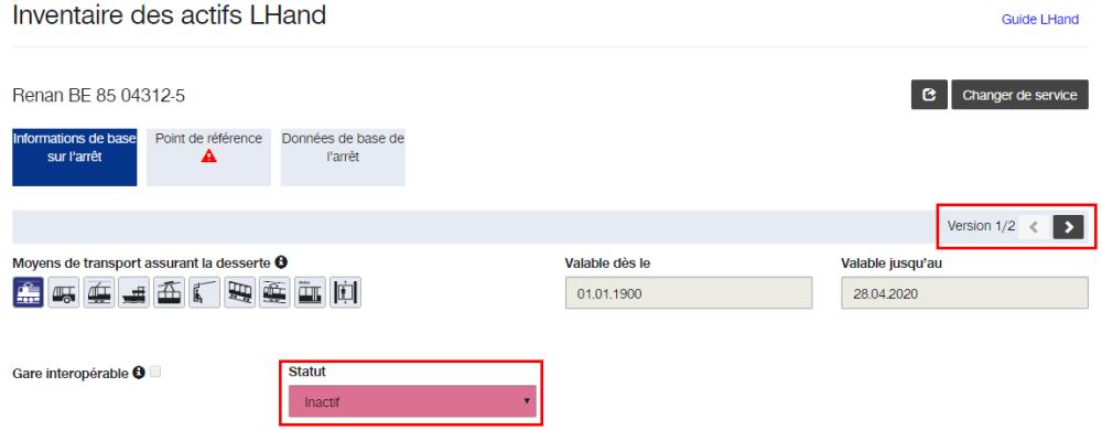 Gestion des versions et statuts