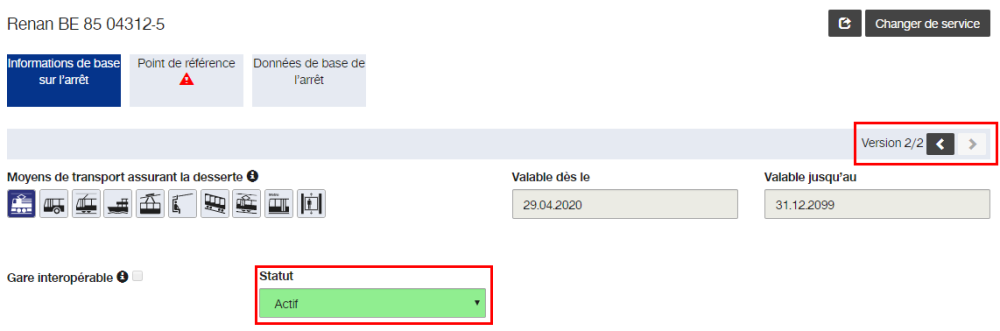 Gestion des versions et statuts 2